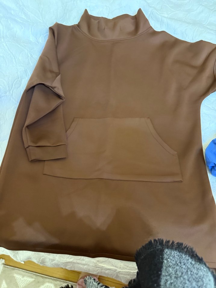 Kadın Bej Uzun Kollu Takım 2 beden scuba - Görsel 3