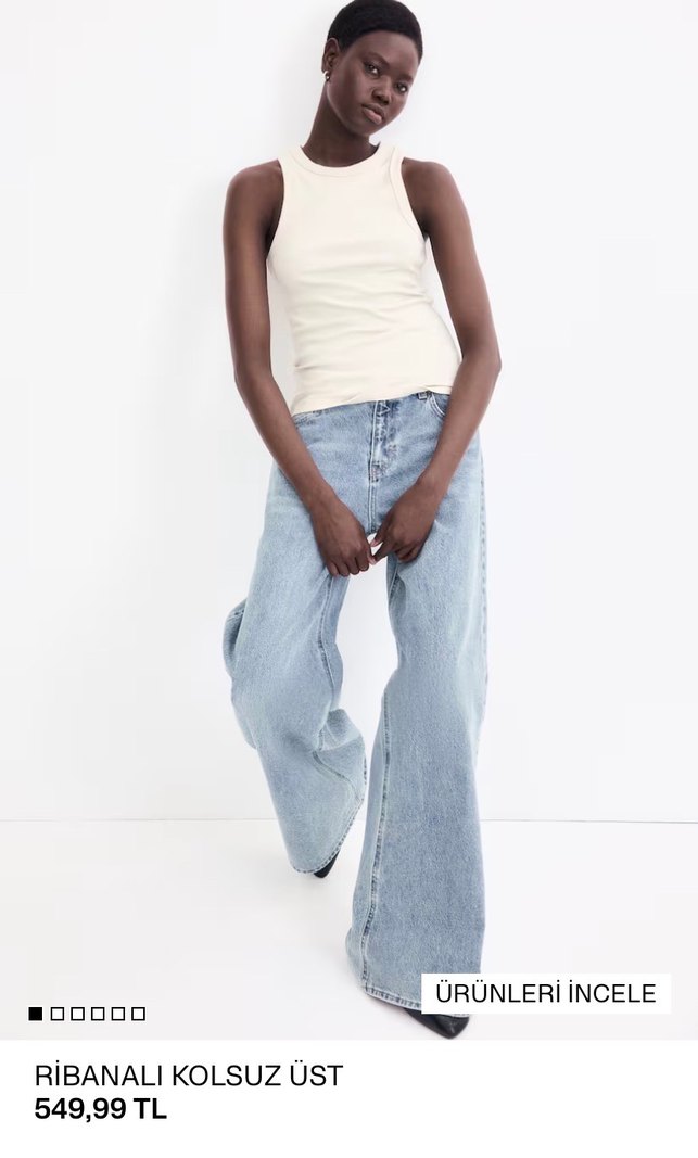 Bej Yuvarlar Yakalı Kadın Atlet - Görsel 2