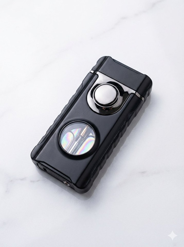 Siyah Metal Çakmak - Görsel 3