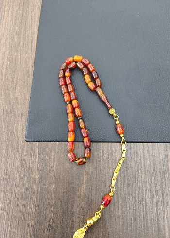 Renkli Erkek Tesbih, Bohem Tarzı, Altın Detaylı - Görsel 4