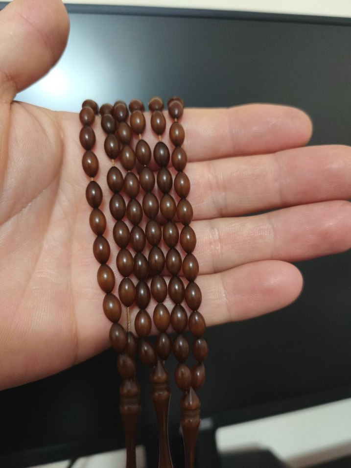 Koyu Kahverengi Minimalist Erkek Tesbih KAMPANYA!! 3 ADET 400 TL - Görsel 3