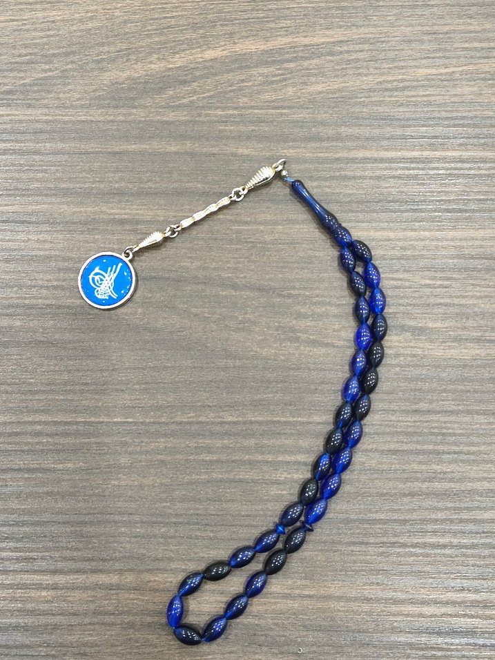 Erkek Mavi Bohem Minimalist Tesbih - Görsel 2