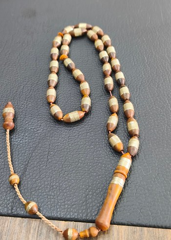 kuka Erkek Tesbih - Kahverengi Tonlarda - Görsel 5