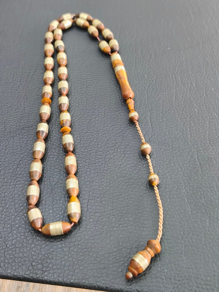 kuka Erkek Tesbih - Kahverengi Tonlarda - Görsel 4