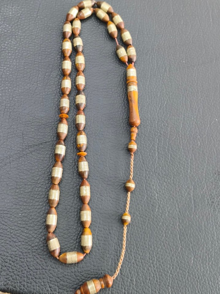 kuka Erkek Tesbih - Kahverengi Tonlarda - Görsel 3