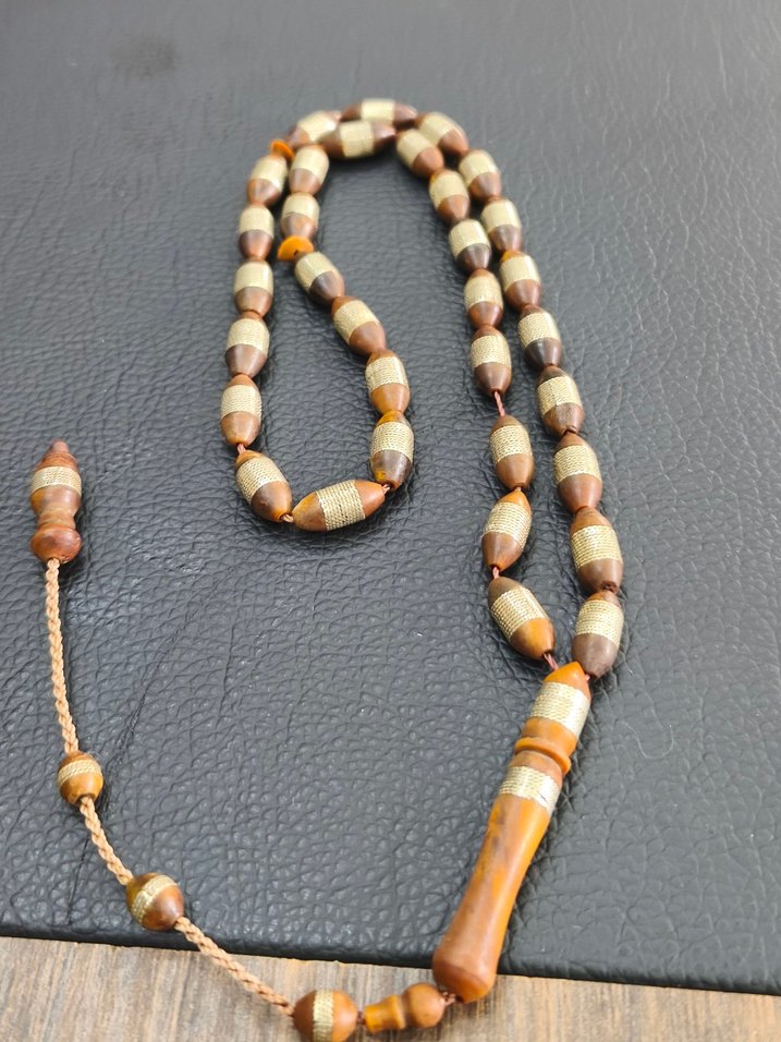 kuka Erkek Tesbih - Kahverengi Tonlarda - Görsel 5