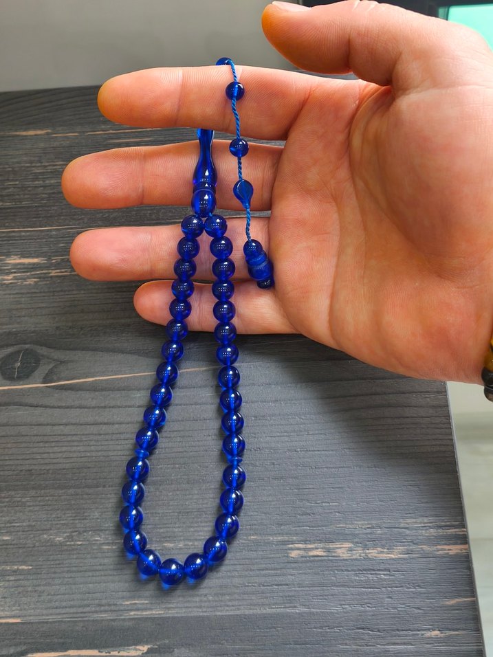 Erkekler İçin Mavi Tesbih - Görsel 4