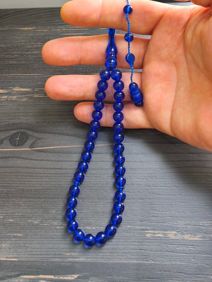 Erkekler İçin Mavi Tesbih - Görsel 3