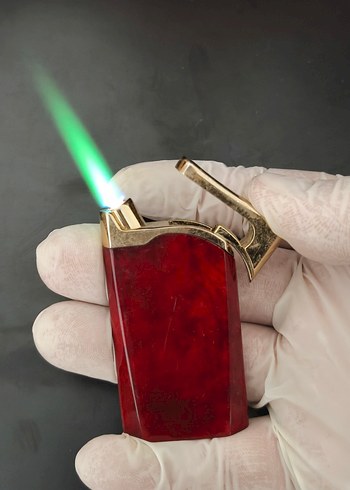 Kırmızı Metal Alevli Çakmak - Görsel 3