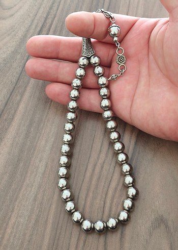 Gri Erkek Tespih Boncukları - Görsel 3