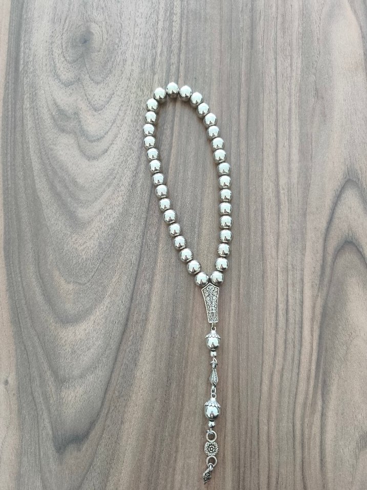 Gri Erkek Tespih Boncukları - Görsel 4