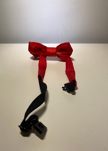 Kırmızı Çocuk Saten Papyon - Görsel 5