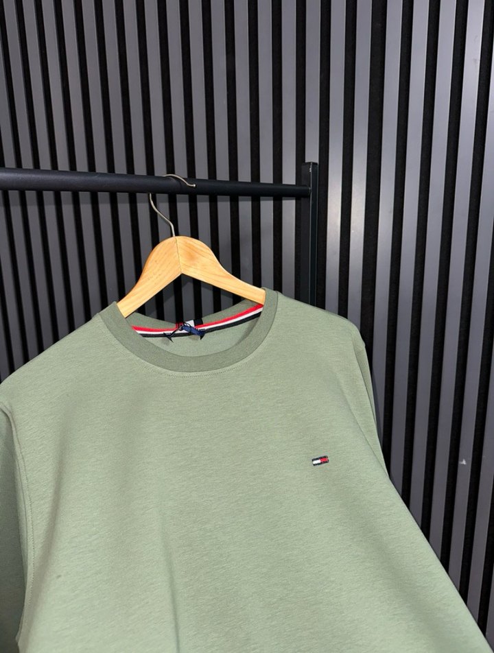 Tommy Hilfiger Yeşil Erkek Sweatshirt - Görsel 2