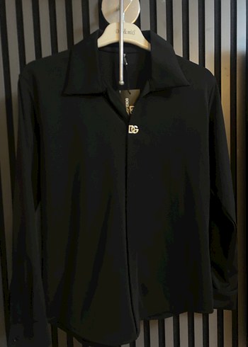 Siyah Uzun Kollu Erkek Gömlek - Görsel 2