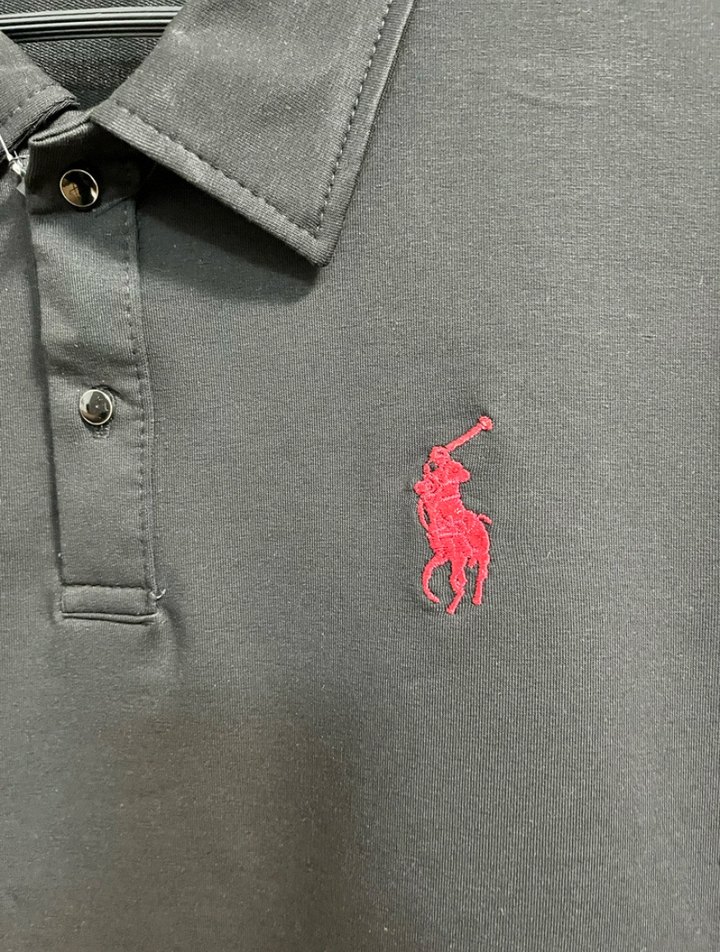 Düğmeli Siyah Polo Yaka Erkek Sweatshirt - Görsel 2