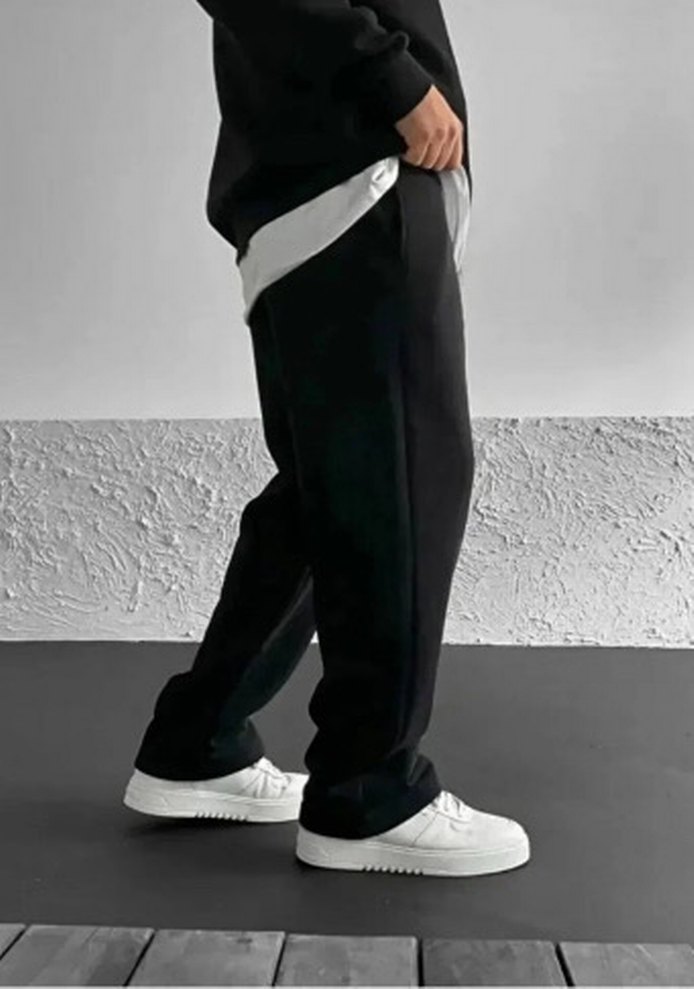 Siyah Rahat Kesim Erkek Eşofman Altı - Görsel 2