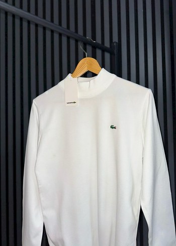 Erkek Beyaz Boğazlı Sweatshirt - Görsel 2