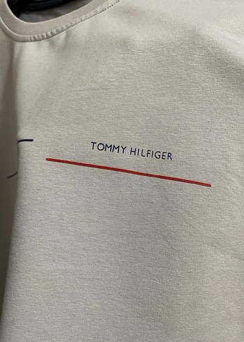 Tommy Hilfiger Beyaz Bisiklet Yaka Sweatshirt - Görsel 2