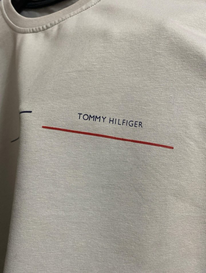 Tommy Hilfiger Beyaz Bisiklet Yaka Sweatshirt - Görsel 2