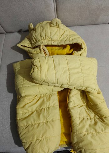 Sarı Erkek Çocuk Fermuarlı Mont - Görsel 2