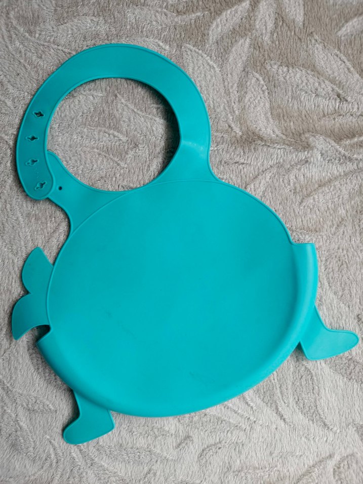 Turkuaz Baskılı Bebek Önlüğü - Görsel 3