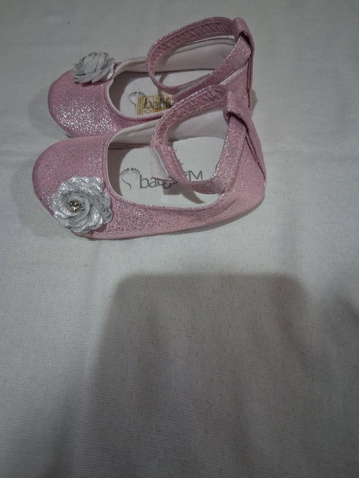 Kız Çocuk Pembe Fırfırlı Babet - Görsel 2