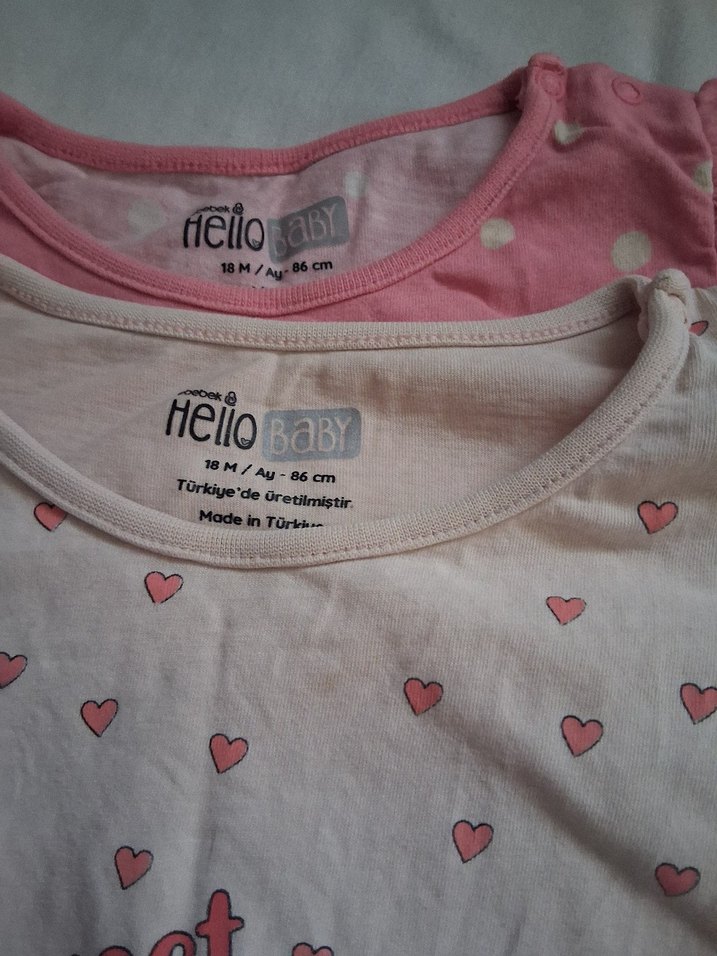 Kız Çocuk Pembe Pamuklu Kısa Kollu Tişört - Görsel 4