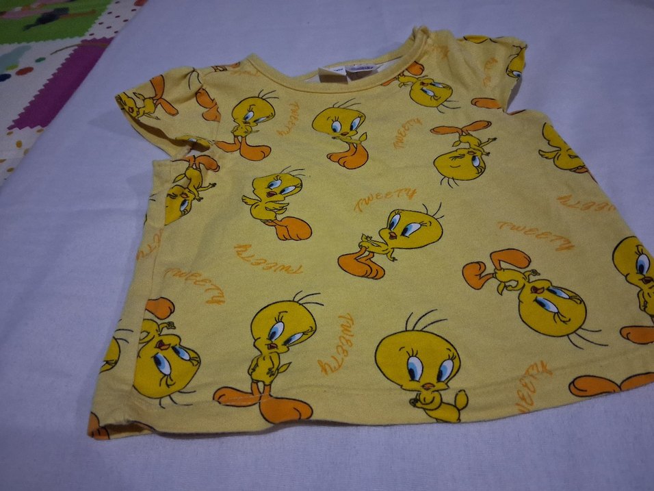 Sarı Tweety Baskılı Çocuk İç Giyim Takımı - Görsel 2