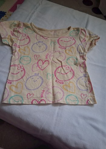 Kız Çocuk Çok Renkli Pamuklu Tişörtler - Görsel 3