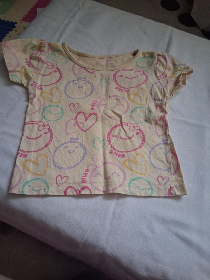 Kız Çocuk Çok Renkli Pamuklu Tişörtler - Görsel 3