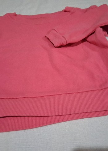 Kız Çocuk Pembe Sweatshirt ve Gri Eşofman Altı - Görsel 2