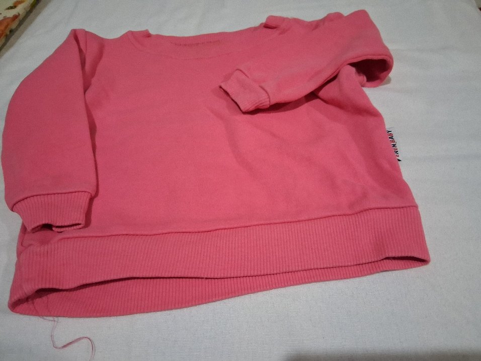Kız Çocuk Pembe Sweatshirt ve Gri Eşofman Altı - Görsel 2