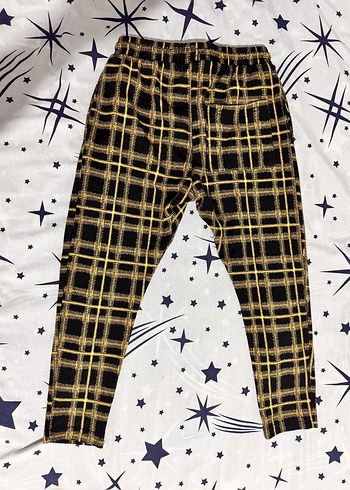 Erkek  Altın Renkli Rahat Kesim Şalvar Eşofman - Görsel 2