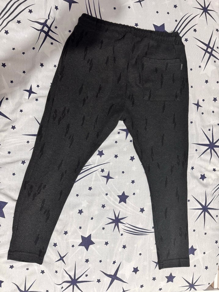 Gri Erkek Salaş Kesim şalvar eşofman - Görsel 3