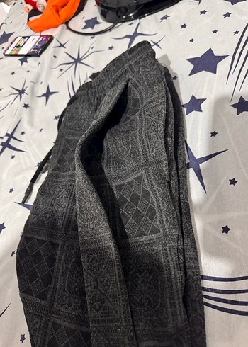 Desenli Gri Erkek Salaş Şalvar Eşofman - Görsel 4