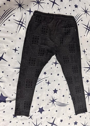 Desenli Gri Erkek Salaş Şalvar Eşofman - Görsel 2