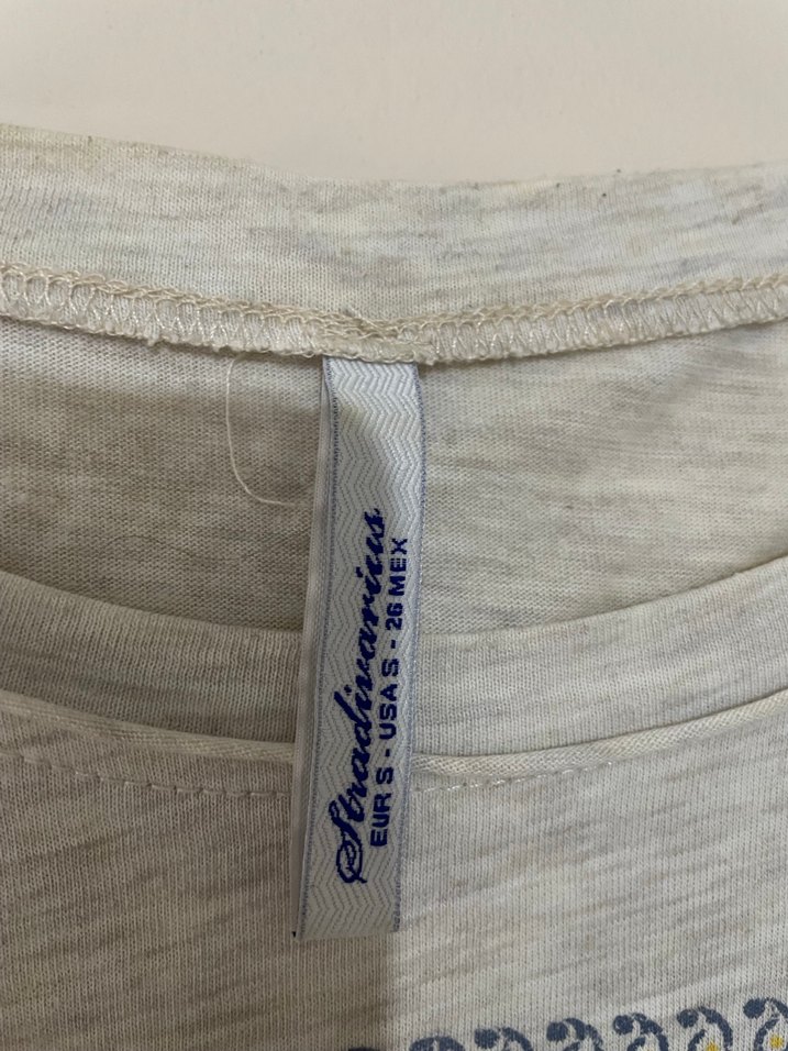 Bohem Gri Kısa Kollu Baskılı Tişört - Görsel 2