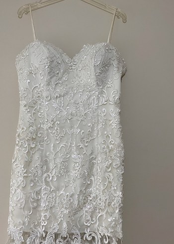 Dantel İşlemeli Nikah - İsteme - Söz - Nişan Elbisesi - Görsel 2