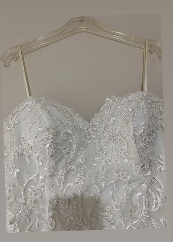 Dantel İşlemeli Nikah - İsteme - Söz - Nişan Elbisesi - Görsel 5