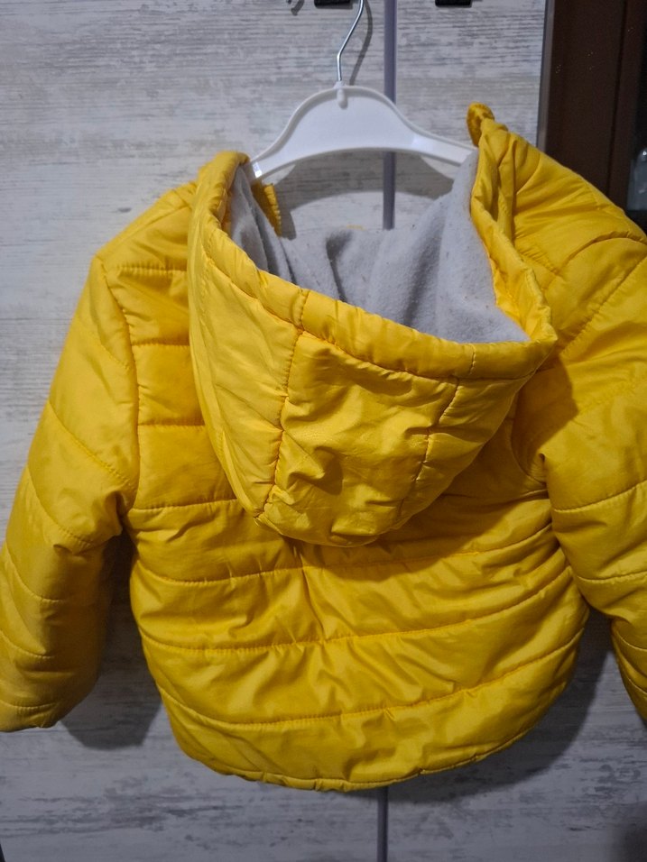 Sarı Fermuarlı Erkek Çocuk Mont - Görsel 3