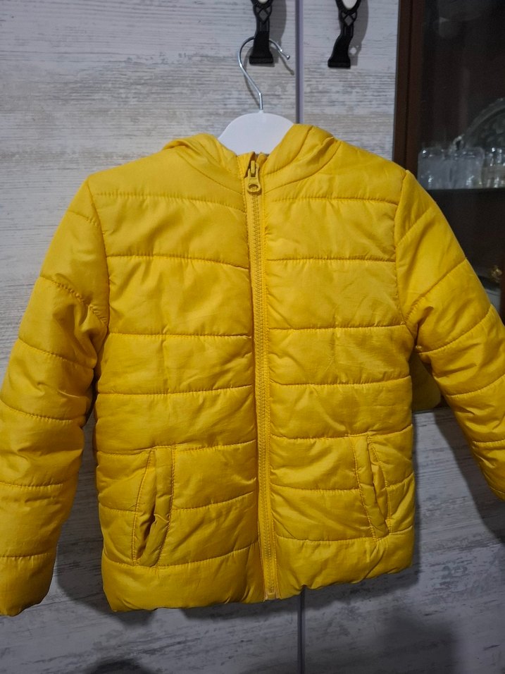 Sarı Fermuarlı Erkek Çocuk Mont - Görsel 2