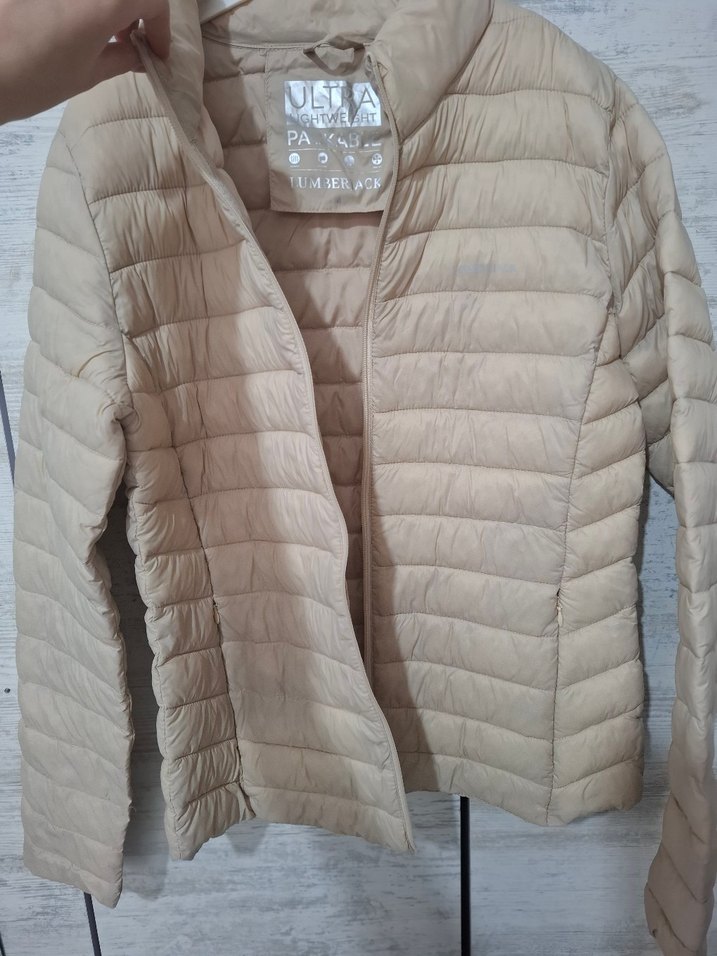 Bej Kadın Kışlık Fermuarlı Mont - Görsel 4