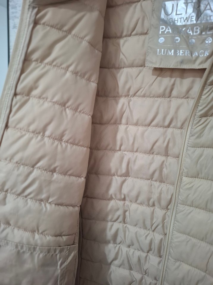 Bej Kadın Kışlık Fermuarlı Mont - Görsel 2