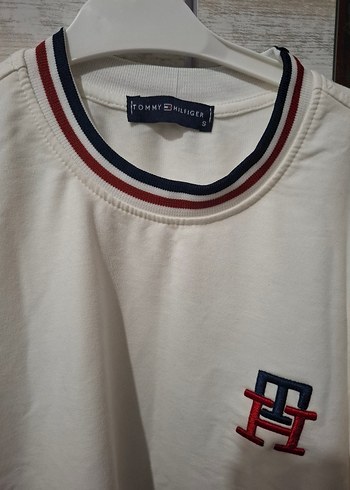 Tommy Hilfiger Erkek Beyaz Sweatshirt - Görsel 3