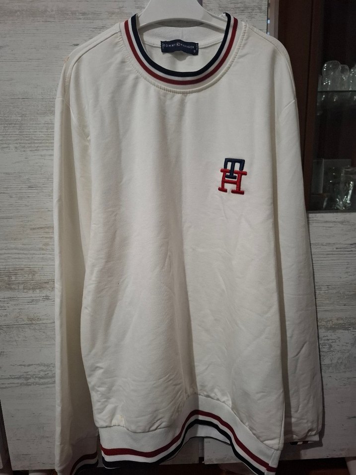 Tommy Hilfiger Erkek Beyaz Sweatshirt - Görsel 5