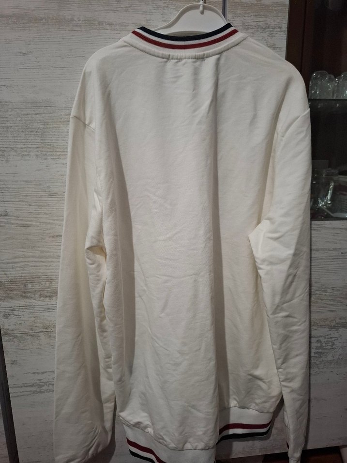 Tommy Hilfiger Erkek Beyaz Sweatshirt - Görsel 4