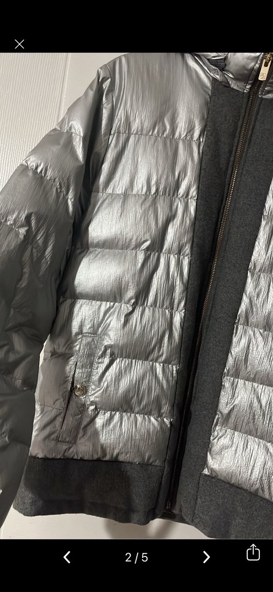 Kadın Gümüş Mont - Görsel 2