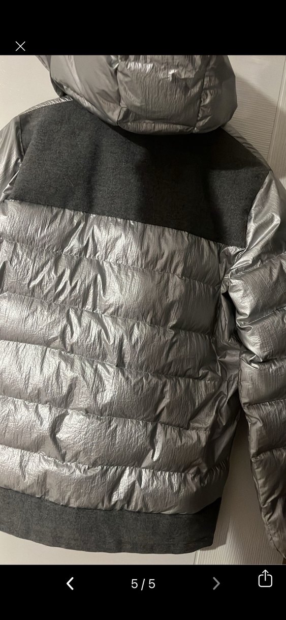 Kadın Gümüş Mont - Görsel 5