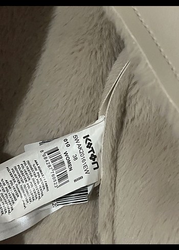 Kürklü Bej Kadın Ceket - Görsel 3