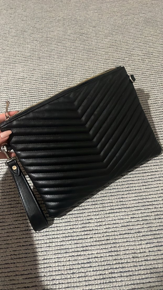 Saint Laurent siyah clutch çanta - Görsel 5